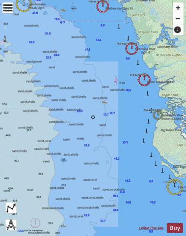 EAST CAPE TO MORMON KEY Marine Chart - Nautical Charts App - Streets