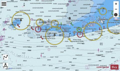 FLORIDA KEYS SOMBRERO KEY TO DRY TORTUGAS Marine Chart - Nautical Charts App - Streets