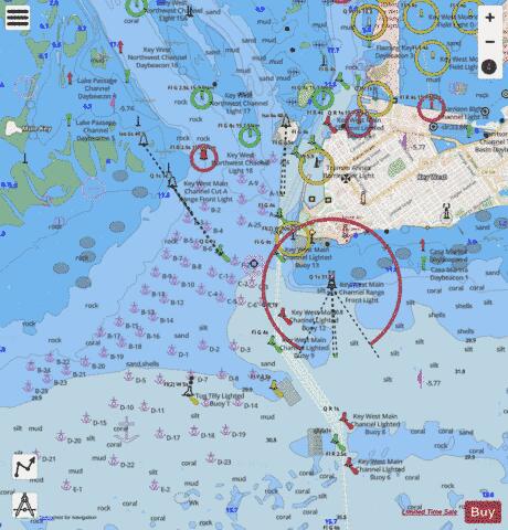 KEY WEST HARBOR Marine Chart - Nautical Charts App - Streets