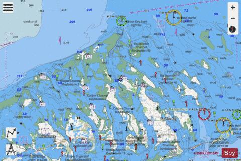 BIG SPANISH CHANNEL TO JOHNSTON KEY Marine Chart - Nautical Charts App - Streets