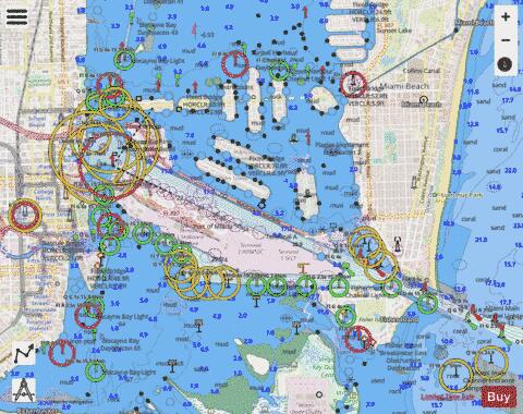 MIAMI TO MARATHON AND FLORIDA BAY PAGE D INSET 1 Marine Chart - Nautical Charts App - Streets