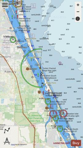 PALM SHORES TO WEST PALM BEACH FLORIDA KK-LL Marine Chart - Nautical Charts App - Streets
