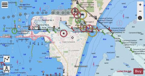 PORT CANAVERAL Marine Chart - Nautical Charts App - Streets