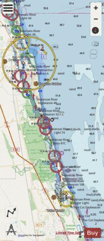 TOLOMATO RIVER TO PALM SHORES FLORIDA FF-GG Marine Chart - Nautical Charts App - Streets
