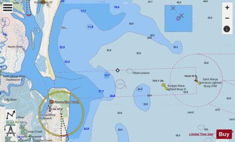 ST MARYS ENTRANCE-CUMBERLAND SOUND AND KINGS BAY Marine Chart - Nautical Charts App - Streets
