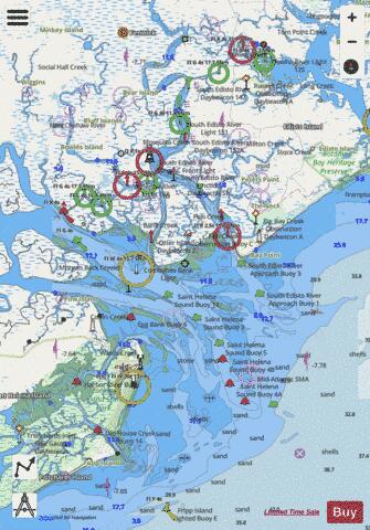 ST HELENA SOUND Marine Chart - Nautical Charts App - Streets