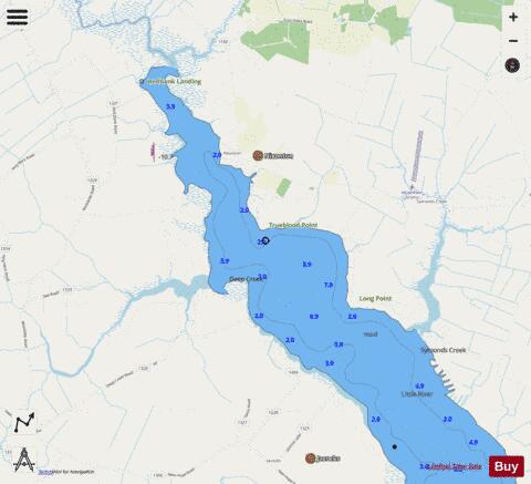 LITTLE RIVER EXTENSION Marine Chart - Nautical Charts App - Streets