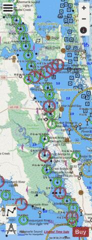 N LANDING RVR MUNDEN VA TO CAMDEN PT NC RT 1 Marine Chart - Nautical Charts App - Streets