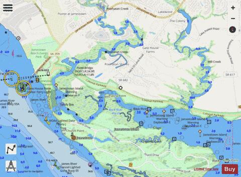 BACK RIVER Marine Chart - Nautical Charts App - Streets