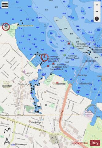 CAMBRIDGE INSET Marine Chart - Nautical Charts App - Streets