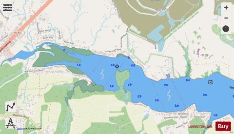 CONTINUATION OF BIRD RIVER Marine Chart - Nautical Charts App - Streets