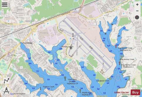 MIDDLE RIVER EXTENSION Marine Chart - Nautical Charts App - Streets