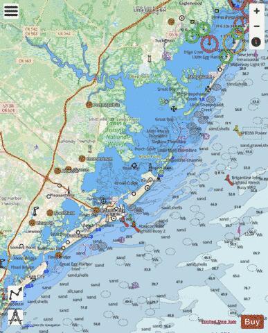 LITTLE EGG HARBOR TO CAPE MAY Marine Chart - Nautical Charts App - Streets