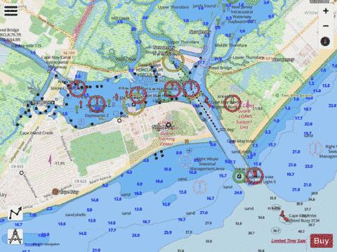 CAPE MAY HARBOR Marine Chart - Nautical Charts App - Streets