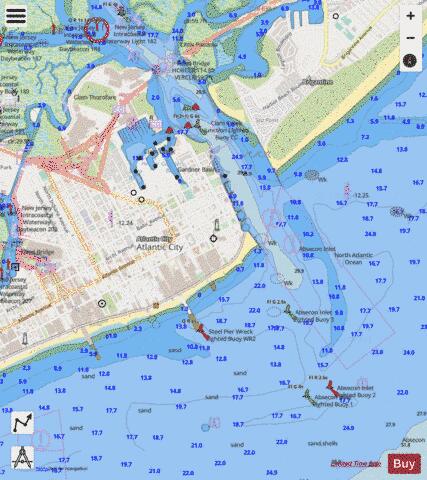 ABSECON INLET Marine Chart - Nautical Charts App - Streets