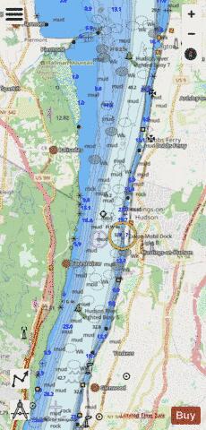 HUDSON RIVER YONKERS TO PIERMONT Marine Chart - Nautical Charts App - Streets