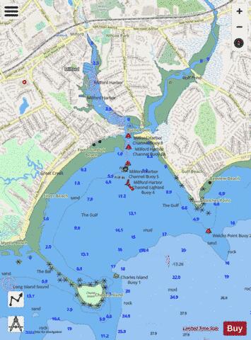 MILFORD INSET Marine Chart - Nautical Charts App - Streets