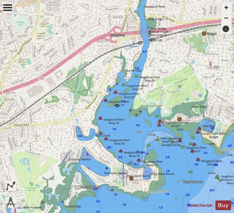 SAUGATUCK RIVER INSET 4 Marine Chart - Nautical Charts App - Streets