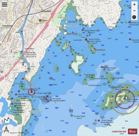 CAPTAIN HARBOR INSET 8 Marine Chart - Nautical Charts App - Streets
