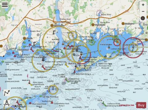 LONG ISLAND SOUND - RI CONN Marine Chart - Nautical Charts App - Streets