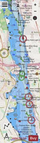 THAMES RIVER-NEW LONDON HARBOR - INSET 1 Marine Chart - Nautical Charts App - Streets
