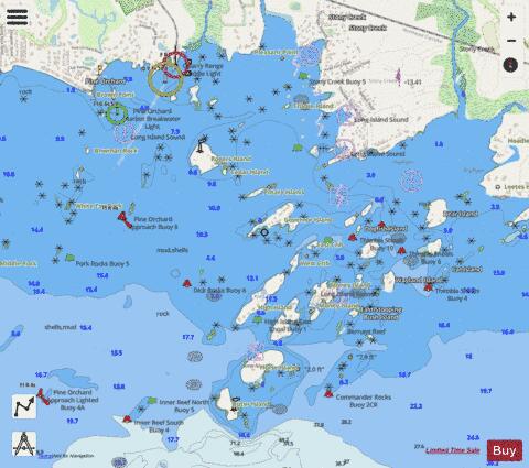 THE THIMBLES INSET Marine Chart - Nautical Charts App - Streets