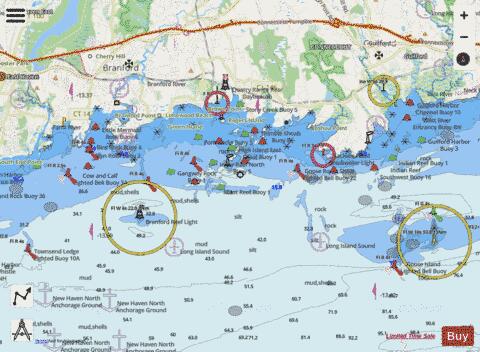 N SHR LONG I SND-GUILFORD HBR TO FARM RIVER RI Marine Chart - Nautical Charts App - Streets