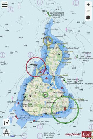 BLOCK ISLAND  RI Marine Chart - Nautical Charts App - Streets
