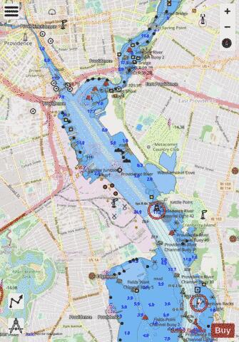 PROVIDENCE HARBOR Marine Chart - Nautical Charts App - Streets