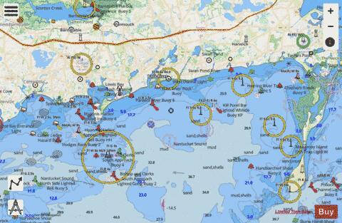 SOUTH COAST OF CAPE COD TO BUZZARDS BAY  MA Marine Chart - Nautical Charts App - Streets