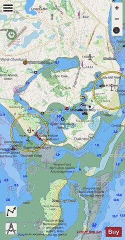 STAGE HARBOR  MA  INSET 1 Marine Chart - Nautical Charts App - Streets