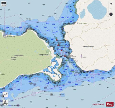 ROBINSONS HOLE  MA  INSET 4 Marine Chart - Nautical Charts App - Streets