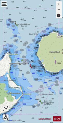 QUICKS HOLE Marine Chart - Nautical Charts App - Streets