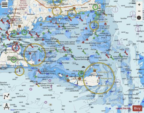NANTUCKET SOUND AND APPROACHES MA Marine Chart - Nautical Charts App - Streets
