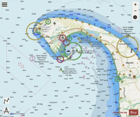 PROVINCETOWN HARBOR Marine Chart - Nautical Charts App - Streets