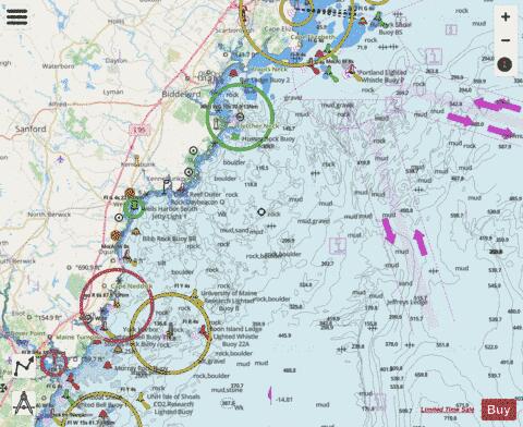 CAPE ELIZABETH TO PORTSMOUTH Marine Chart - Nautical Charts App - Streets