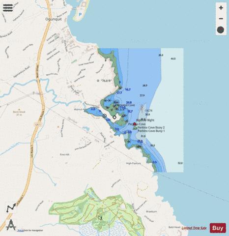 PERKINS COVE INSET Marine Chart - Nautical Charts App - Streets