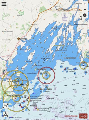 CASCO BAY Marine Chart - Nautical Charts App - Streets
