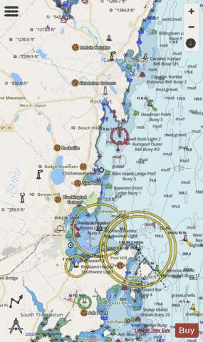 CAMDEN-ROCKPORT and ROCKLAND HARBORS  ME Marine Chart - Nautical Charts App - Streets