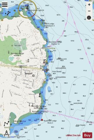 EASTPORT HARBOR Marine Chart - Nautical Charts App - Streets
