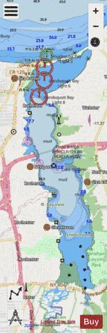 IRONDEQUOIT BAY NEW YORK INSET Marine Chart - Nautical Charts App - Streets