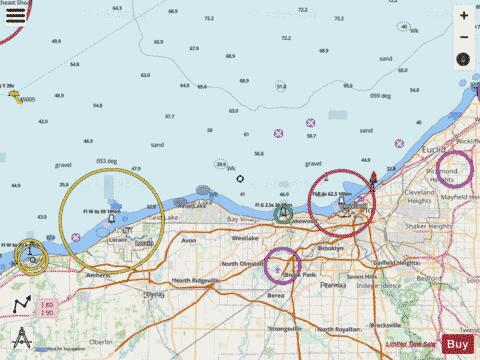 MOSS POINT TO VERMILION OHIO Marine Chart - Nautical Charts App - Streets