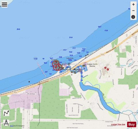 BEAVER CREEK OHIO Marine Chart - Nautical Charts App - Streets