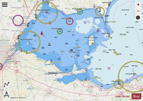WEST END OF LAKE ERIE Marine Chart - Nautical Charts App - Streets