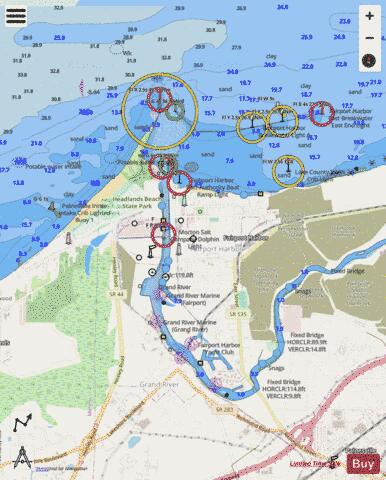 FAIRPORT HARBOR LAKE ERIE-OHIO Marine Chart - Nautical Charts App - Streets