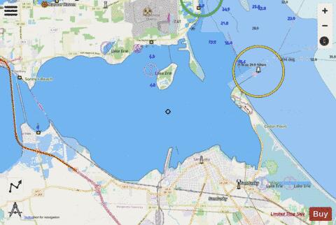 SOUTH SHORE OF LAKE ERIE SANDUSKY BAY 7 Marine Chart - Nautical Charts App - Streets