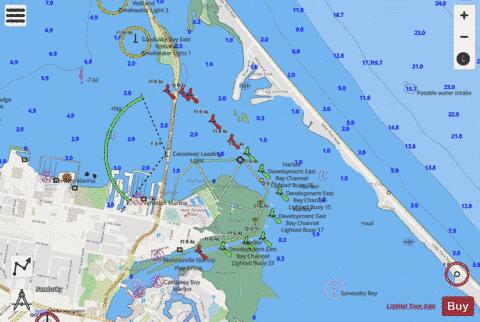 SOUTH SHORE OF LAKE ERIE SANDUSKY BAY 11 Marine Chart - Nautical Charts App - Streets