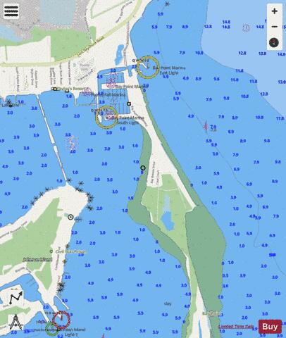 SOUTH SHORE LAKE ERIE SANDUSKY BAY EXTENSION 12 Marine Chart - Nautical Charts App - Streets