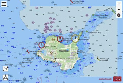 ISLANDS IN LAKE ERIE 30 Marine Chart - Nautical Charts App - Streets