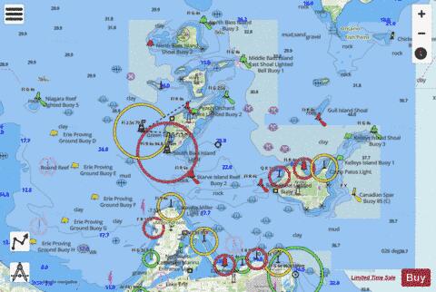 ISLANDS IN LAKE ERIE 31 Marine Chart - Nautical Charts App - Streets
